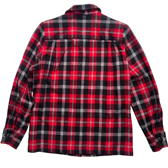 Vintage Pendleton Plaid Shacket Jacket Wool Red Black 49'er Limited Edition #d - Picture 6 of 8